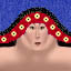 This is my customized texture 		map image of Akiko's head