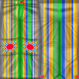 this is my customized 		texture map image of Keith's snowboarding pants